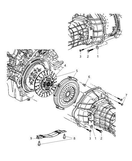 2004 Dodge Ram 1500 Screw Bracket Mounting Diagram for 154927AA