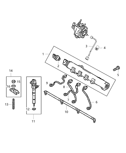 2014 Dodge Journey Fuel Rail Diagram 1 - Thumbnail
