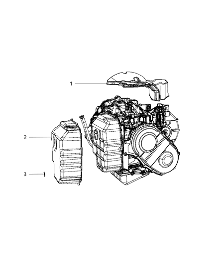 2012 Ram C/V Mounting Covers And Shields Diagram