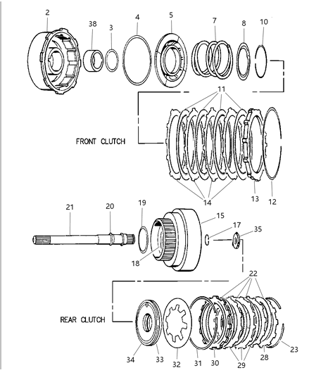 1999 Dodge Ram Wagon Clutch Diagram 1 - Thumbnail