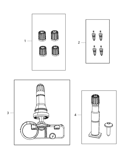2020 Ram 1500 Classic Tire Monitoring System Diagram