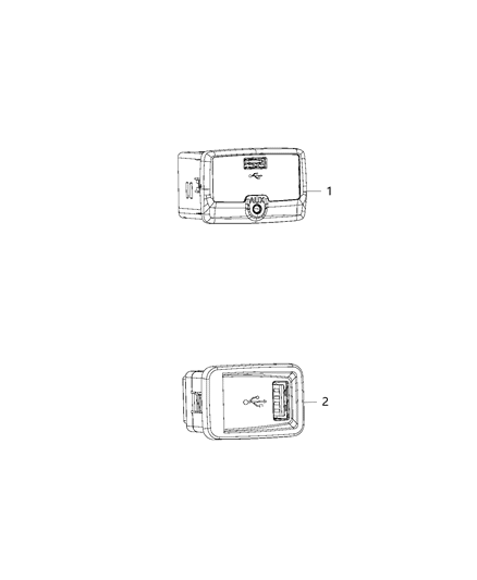 2020 Ram ProMaster 2500 U Connect Media & Charging Center Diagram