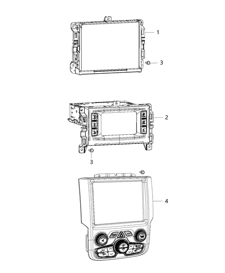 2014 Ram 1500 Radio Multi Media Diagram for 68224532AI