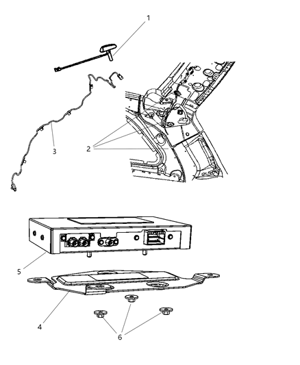 2009 Chrysler Aspen Satellite Radio System Diagram