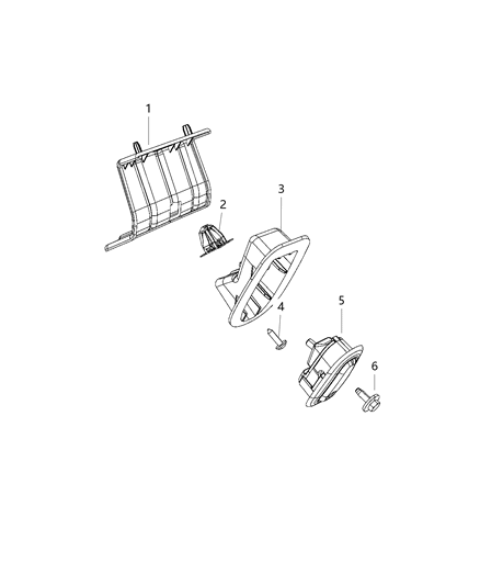 2020 Chrysler Voyager Coat Hooks And Pull Handles Diagram 1 - Thumbnail