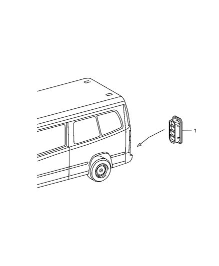 2008 Dodge Sprinter 3500 Ventilation Flap Diagram 1 - Thumbnail