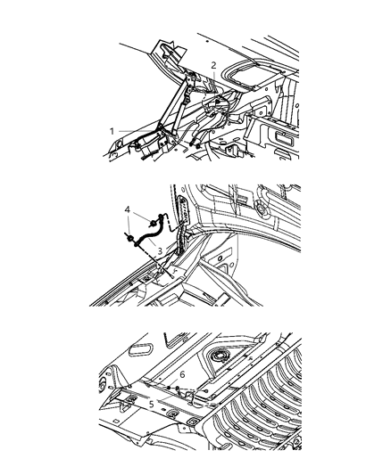 2009 Chrysler Sebring Strap Ground Diagram for 5064445AB