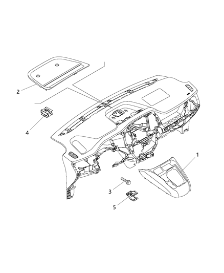 2017 Ram ProMaster City Instrument Panel Trim Diagram 2 - Thumbnail