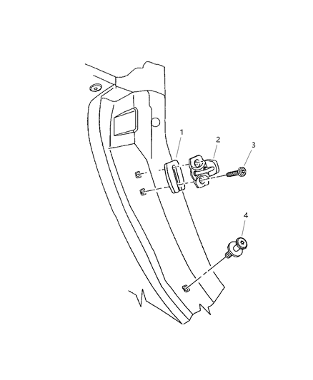 2001 Chrysler Prowler Screw Diagram for 6504309