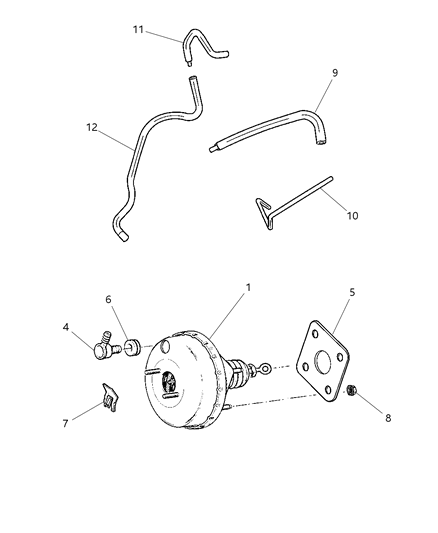 2004 Dodge Neon Booster, Power Brake Diagram