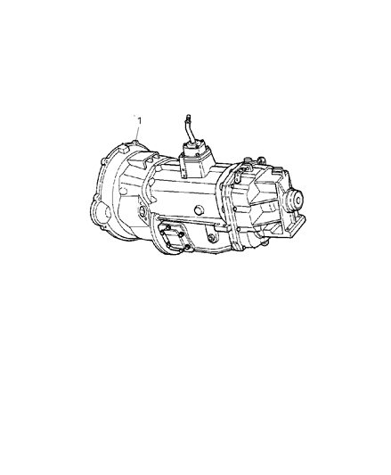 2002 Dodge Ram 3500 Regular Cab Transmission Assembly of Manual Transmission Diagram 2 - Thumbnail