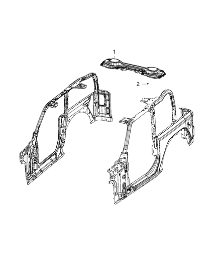 2021 Jeep Wrangler Speakers, Amplifier And Sub Woofer Diagram 8 - Thumbnail