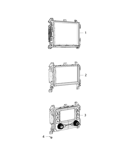 2018 Jeep Wrangler All-new Model Radios Diagram