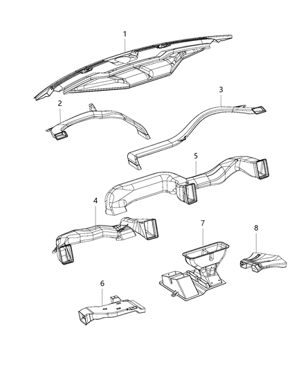 2014 Ram 3500 Cab Chassis Ducts Front Diagram