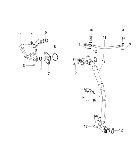 2016 Ram 5500 EGR Cooling System Diagram 2 - Thumbnail
