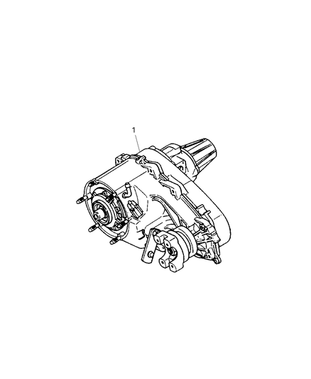 2003 Jeep Grand Cherokee Transfer Case Diagram for 52099362AE