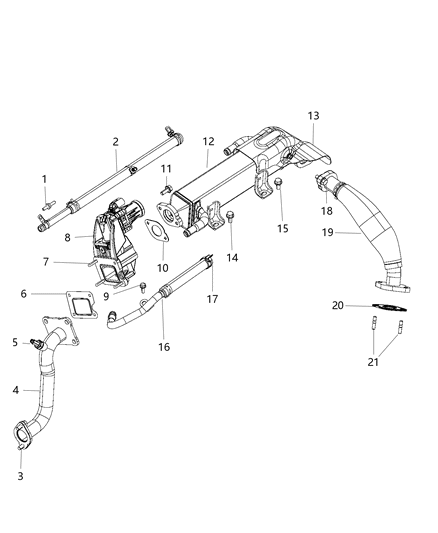 2014 Ram 2500 EGR Cooling System Diagram 2 - Thumbnail