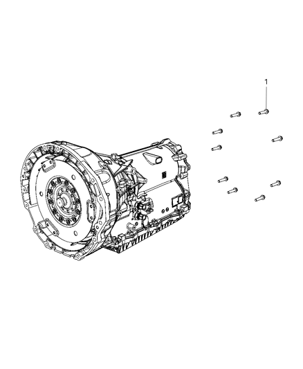 2012 Chrysler 300 Mounting Bolts Diagram 1 - Thumbnail