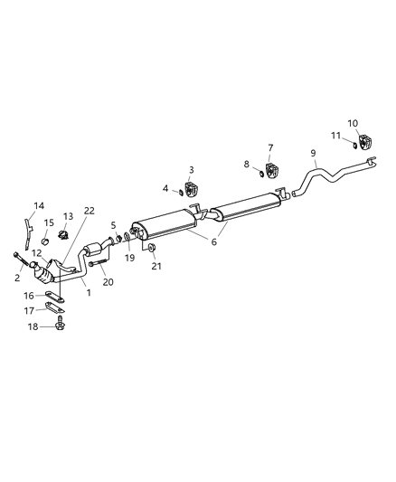 2008 Dodge Sprinter 3500 Oxygen Sensor, Front Passenger Side Diagram for 68012050AA