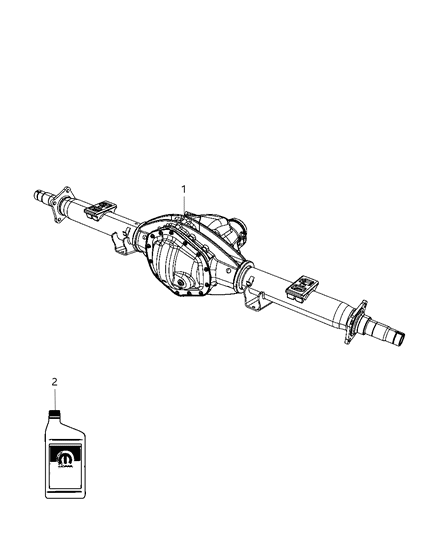 2011 Ram 2500 Rear Axle Assembly Diagram 1 - Thumbnail