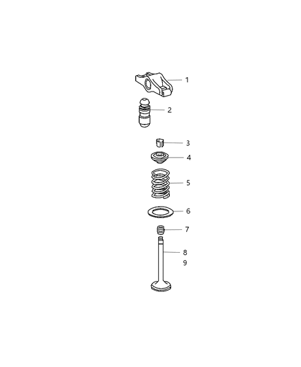 2008 Dodge Sprinter 3500 Camshaft & Camshaft Gears & Valvetrain Diagram 2 - Thumbnail