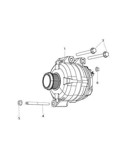 2013 Ram C/V Generator/Alternator & Related Parts Diagram 1 - Thumbnail