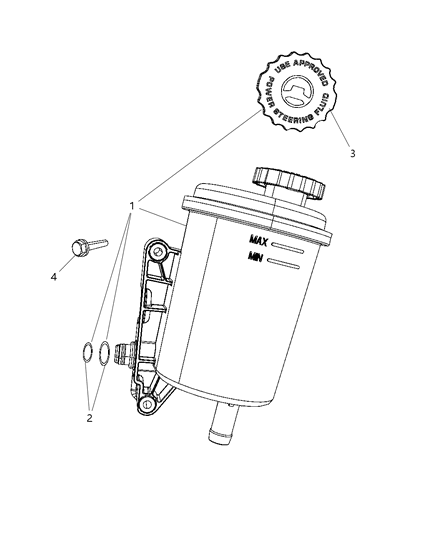 2011 Ram 3500 Cab Chassis Power Steering Reservoir Diagram