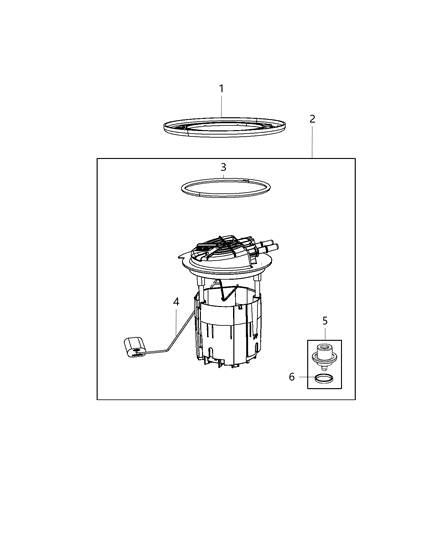2018 Dodge Journey Fuel Pump Module Front Wheel Drive Diagram