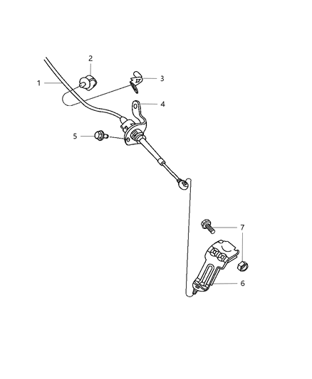 2005 Dodge Durango Gearshift Controls Diagram 1 - Thumbnail
