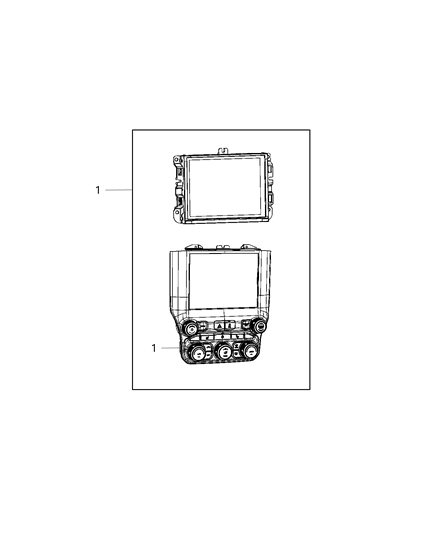 2020 Ram 3500 Cab Chassis(<10K lb.) Switches - Heater & A/C Diagram