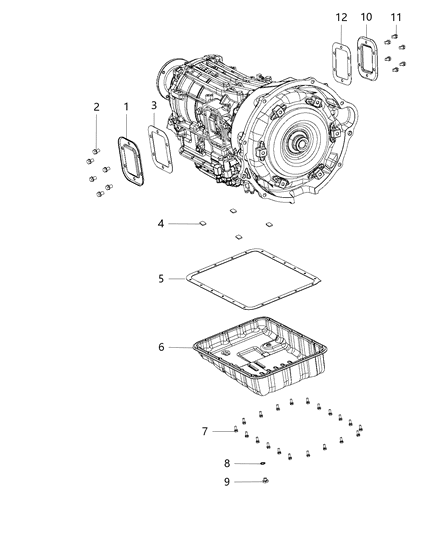 2015 Ram 3500 Cab Chassis Oil Pan , Cover And Related Parts Diagram 3 - Thumbnail