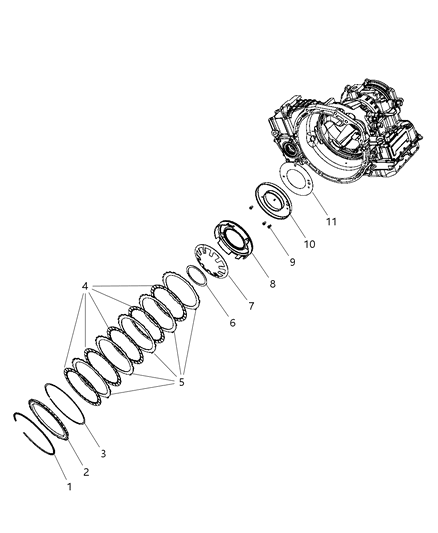 2019 Dodge Journey Brake And Clutch Assembly Diagram 2 - Thumbnail