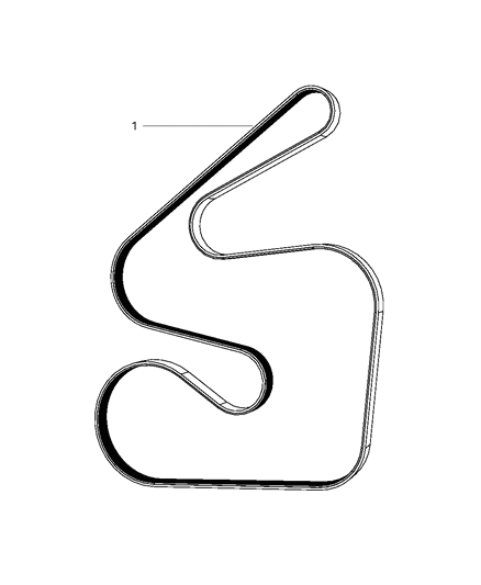 2009 Dodge Durango Belts, Serpentine & V-Belts Diagram 2 - Thumbnail