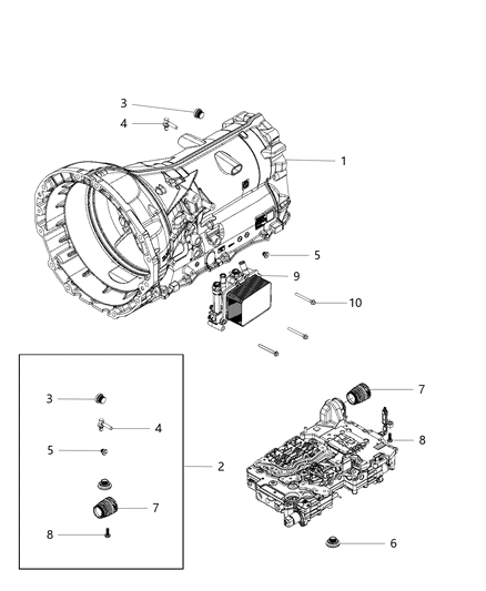 2017 Ram 1500 Case & Adapter & Attaching Parts Diagram 3 - Thumbnail