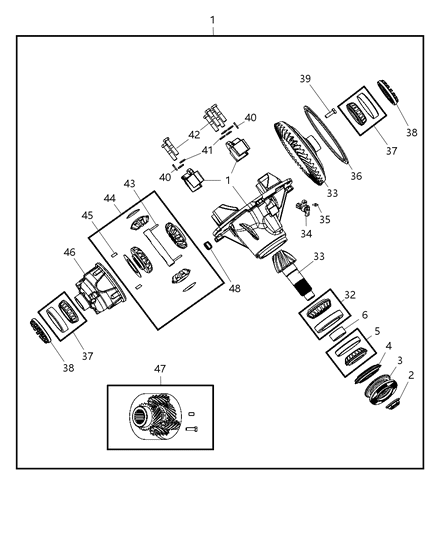 2008 Dodge Ram 5500 Sensor Wheel Speed Diagram for 68036479AA