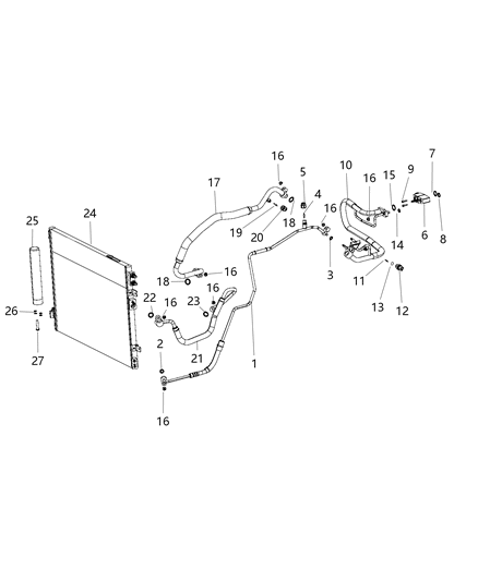 2020 Dodge Charger A/C Plumbing Diagram 1 - Thumbnail