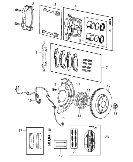 2013 Jeep Grand Cherokee Shield Splash Diagram for 5181632AB
