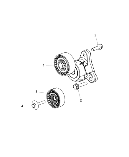 2016 Dodge Dart Pulley & Related Parts Diagram 2 - Thumbnail