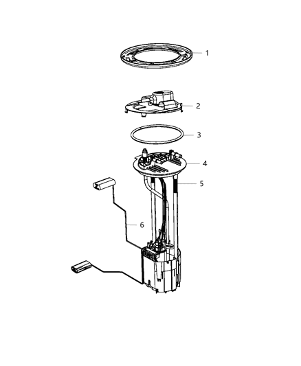 2011 Ram 4500 Module Kit Level Unit Diagram for 68141816AA