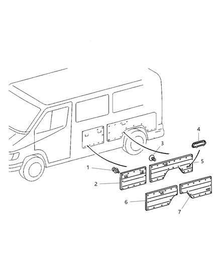 2004 Dodge Sprinter 3500 Inner Panels Diagram 3 - Thumbnail