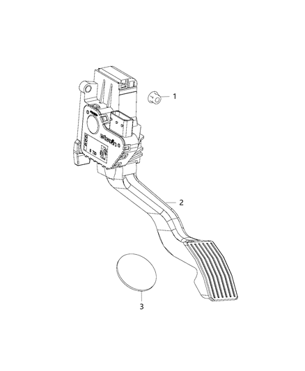2020 Ram ProMaster 3500 Accelerator Pedal Diagram
