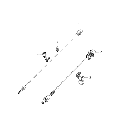 2017 Jeep Cherokee Sensor Oxygen Diagram for 68228511AA