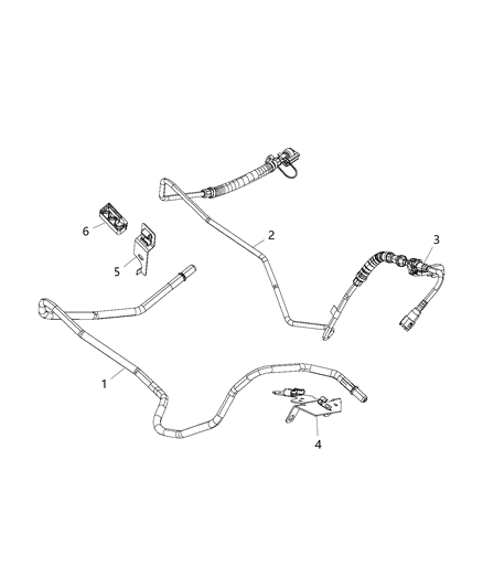 2020 Ram 1500 Classic Fuel Lines/Tubes, Front Diagram 2 - Thumbnail