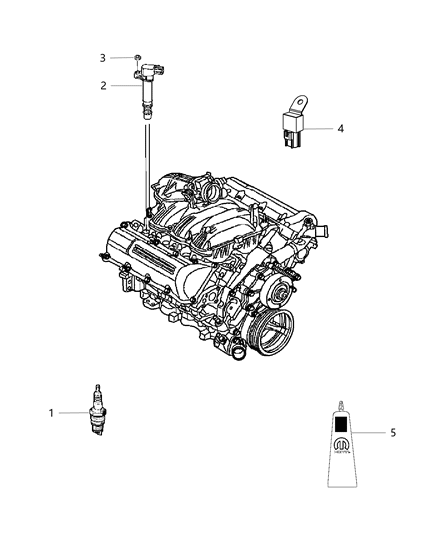 2018 Jeep Wrangler All-new Model Spark Plugs, Ignition Coil Diagram 2 - Thumbnail