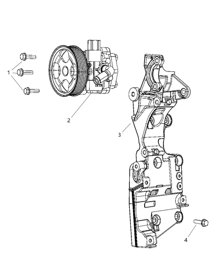 2010 Chrysler Sebring Power Steering Pump Diagram 1 - Thumbnail