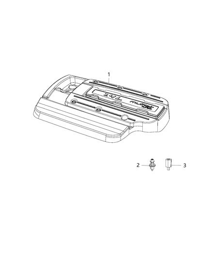 2015 Jeep Renegade Engine Cover & Related Parts Diagram 1 - Thumbnail