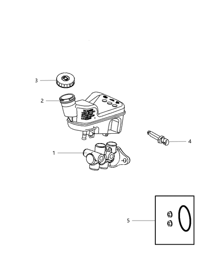 2007 Dodge Caliber Master Cylinder Diagram 2 - Thumbnail