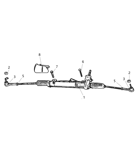 2004 Chrysler Pacifica Hardware Kit, Inner Diagram for 68032249AA