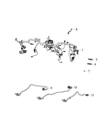 2020 Chrysler 300 Wiring - Instrument Panel Diagram