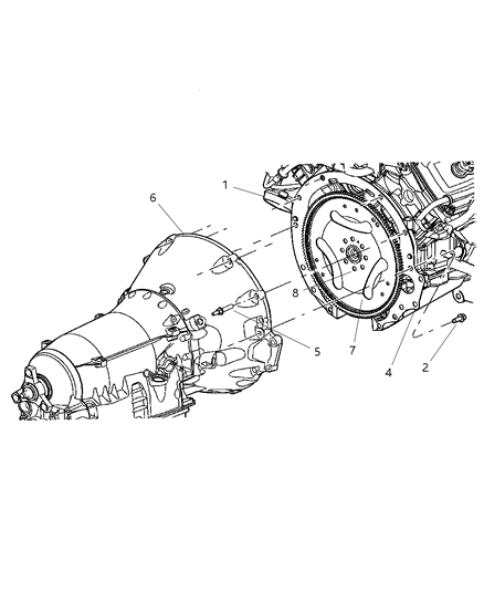 2005 Dodge Magnum Transmission Mounting Diagram 3 - Thumbnail